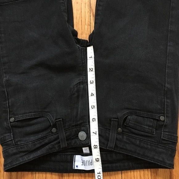 Paige Low Waist Deep Black Skinny Jeans Size 25 - Picture 8 of 15